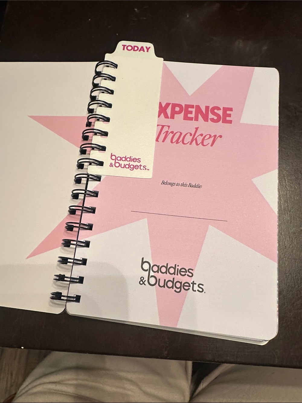 Pink Expense Tracker Notebook - Picture 2 of 6
